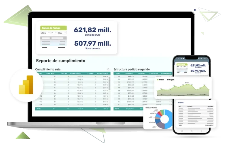 Power BI de Random móvil